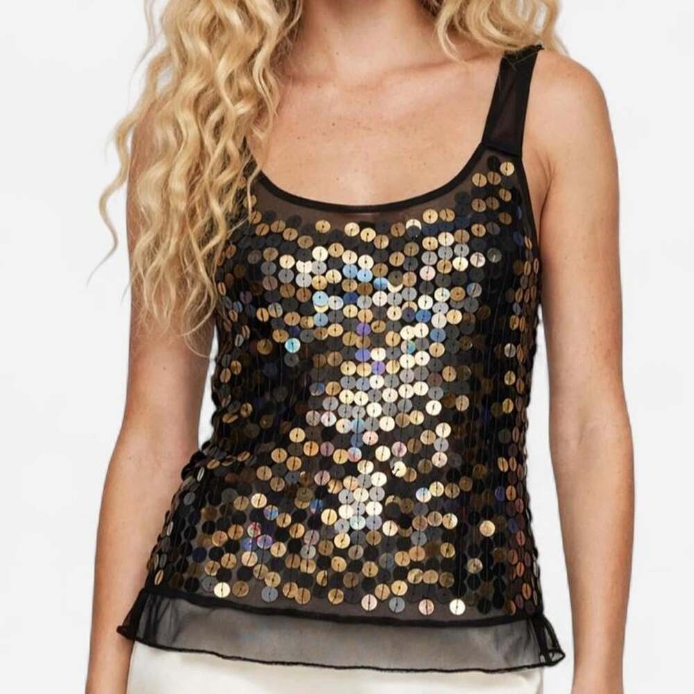 Gap Women's Black and Brown Vest